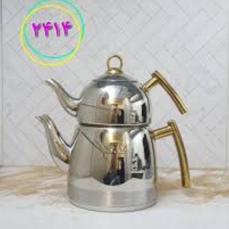 کتری قوری تمام استیل کد 2414 نزاز سه لیتری