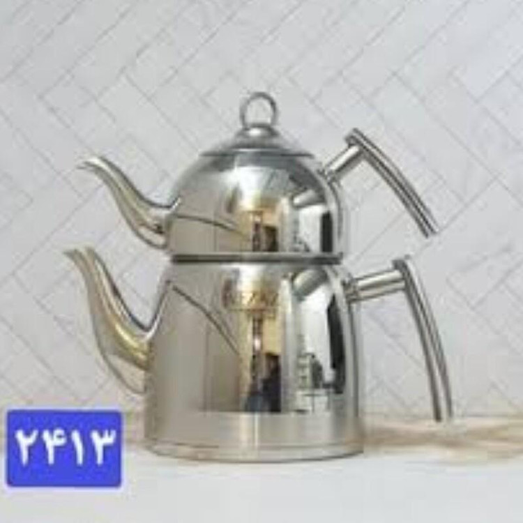 ست کتری قوری 2413 نزاز دسته عصایی3 لیتری