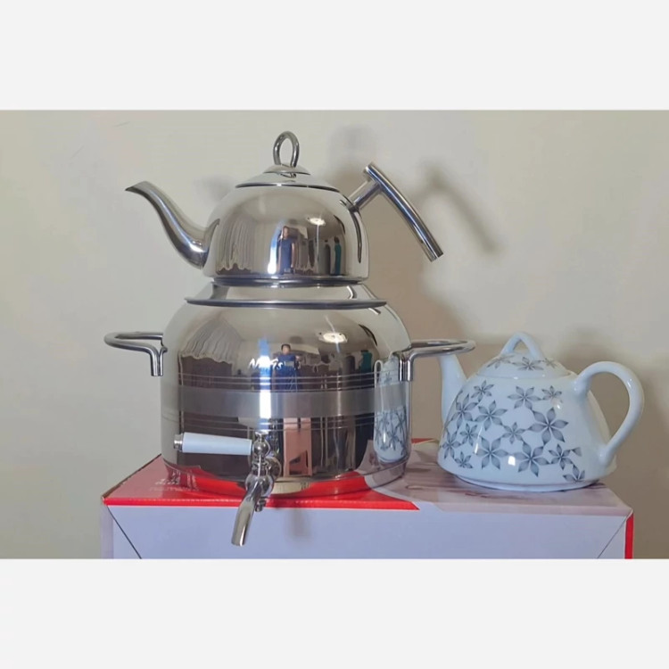 کتری قوری نفیس با قوری اضافی
